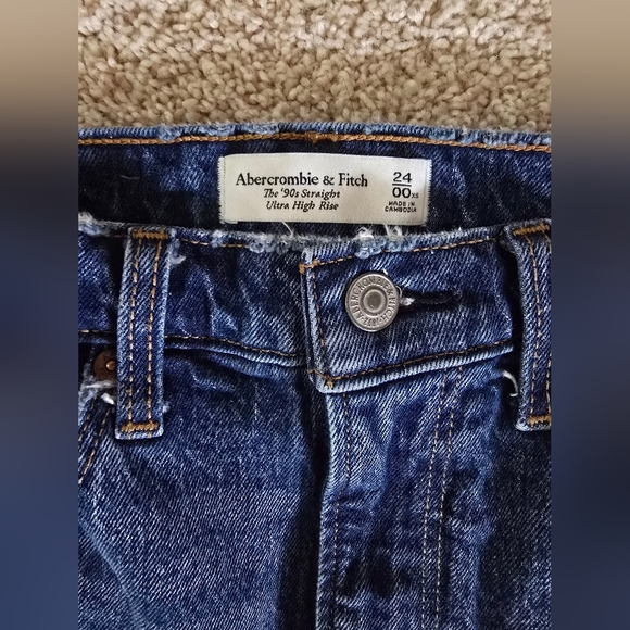 Abercrombie & Fitch High Rise Women Jeans - Dark Blue - Picture 4 of 6